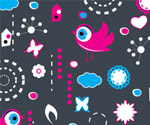 Sweet background with elements